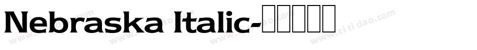 Nebraska Italic字体转换